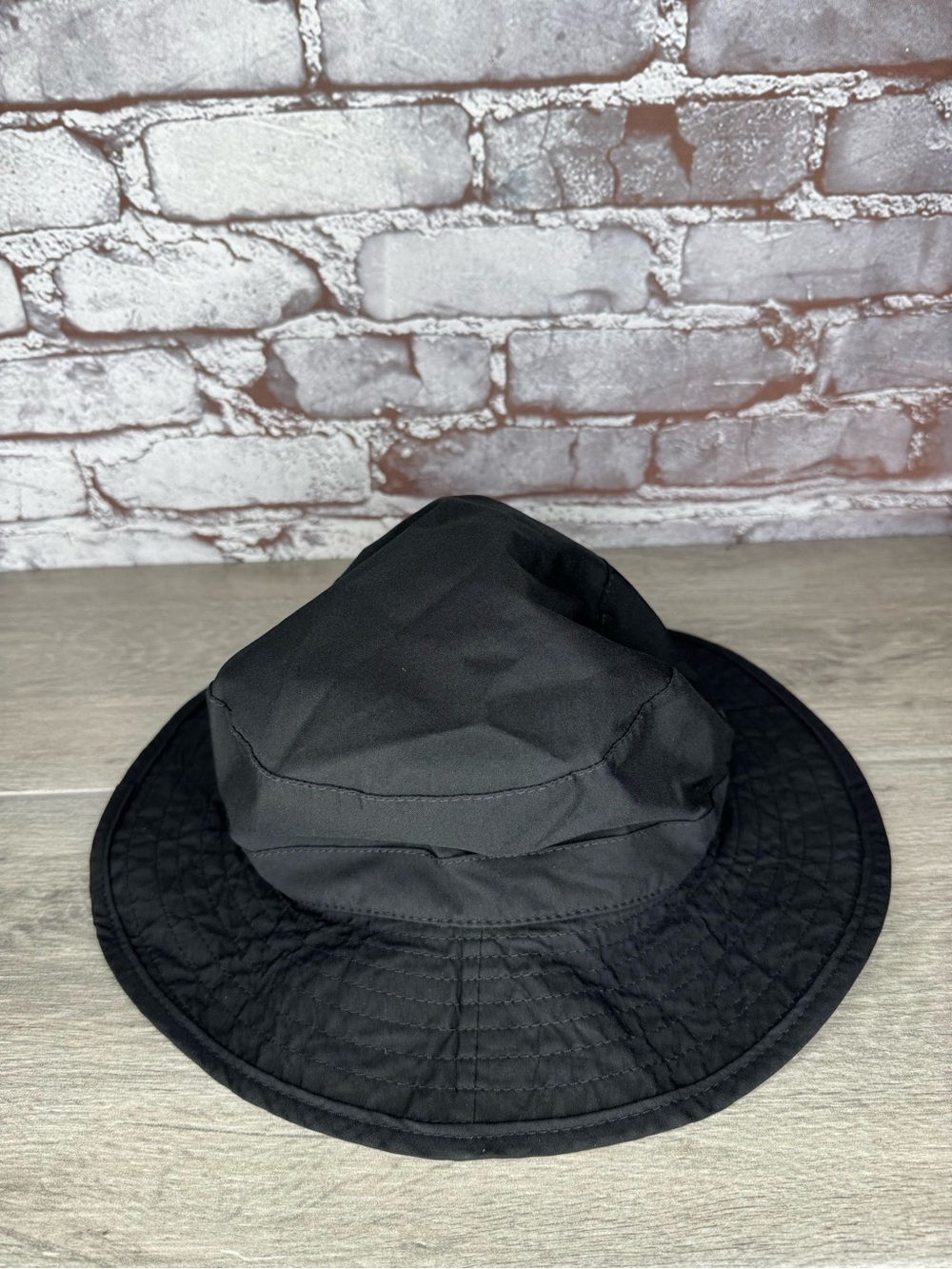 Eddie Bauer Gore-Tex Black Nylon Bucket Hat technical waterproof Small